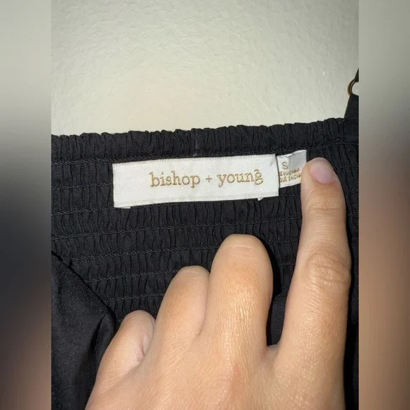 Bishop & Young Seaside Bubble Hem Dress in Black NWT $115 Size Small - Picture 9 of 12